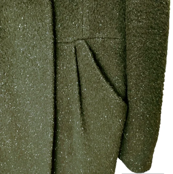 Reasterisk Black Wool, Alpaca/(100% Fox Fur) Women's Coat. Size-66 - Picture 7 of 13